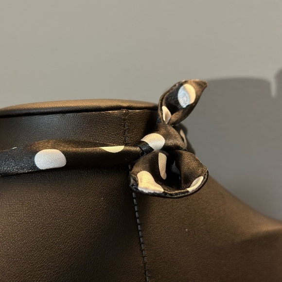 Handmade Scarf Tie Polka Dot Necklace - Picture 3 of 3